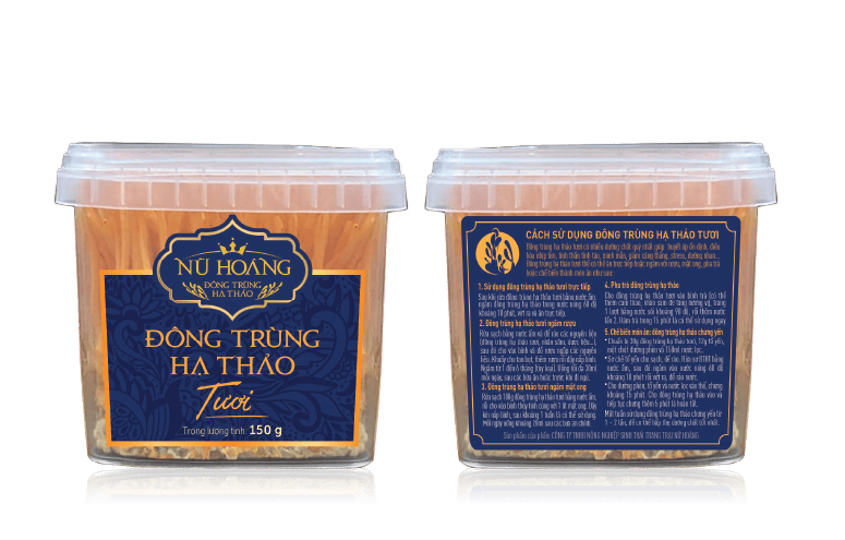 ĐÔNG TRÙNG HẠ THẢO TƯƠI NỮ HOÀNG - HỘP 150G